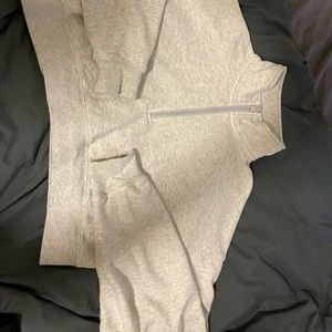 TNA AIRY FLEECE 1/4 ZIP SWEATER